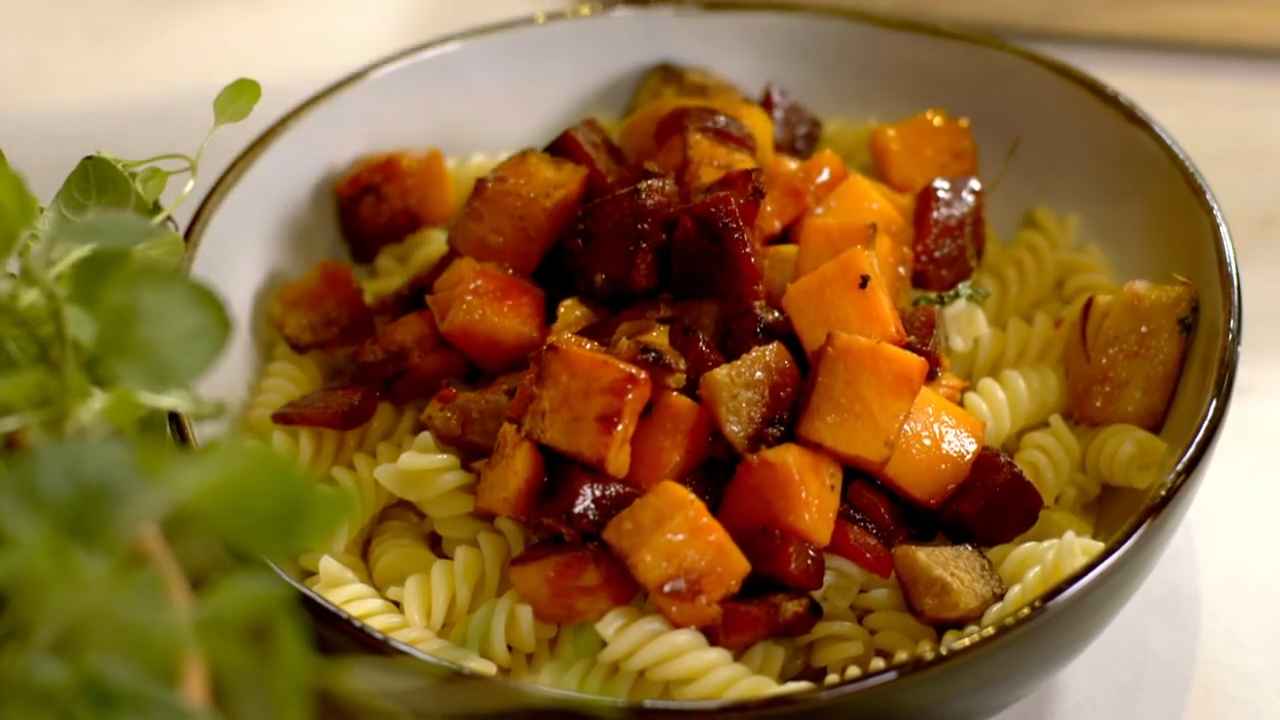 Pâtes aux légumes grillés