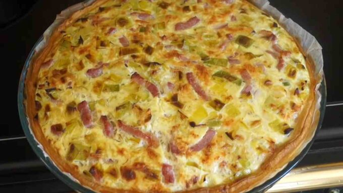 recette tarte aux poireaux