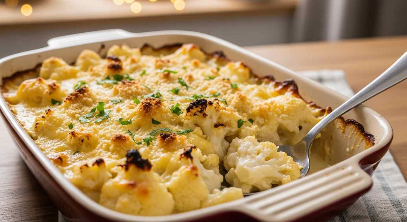 recette gratin chou-fleur léger