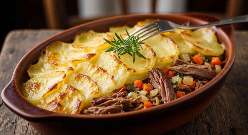 Parmentier de confit de canard