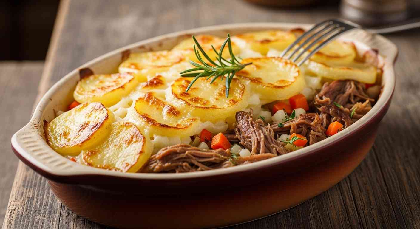 Parmentier de confit de canard recette