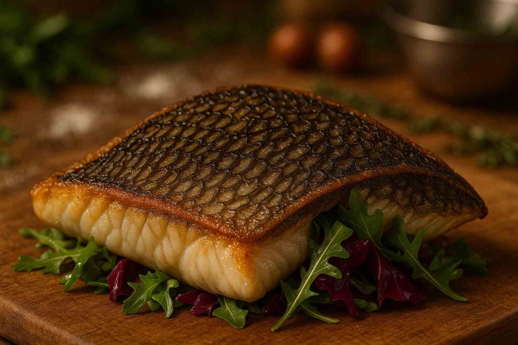 black bass à la poêle